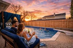 Pool Getaway • Near NASA • Sleeps 13 • King Bed - Image 4